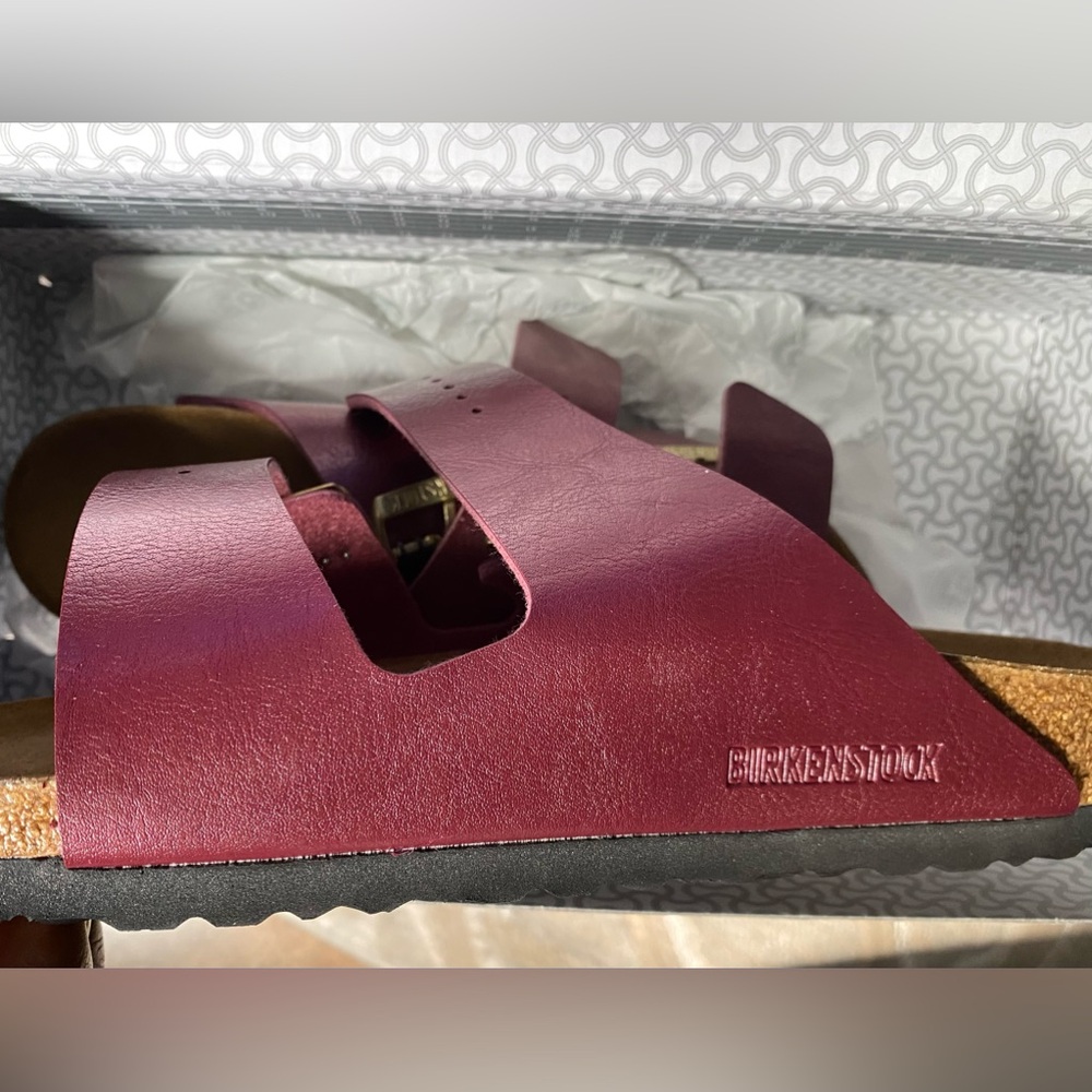 ❌SOLD❌ Birkenstock [7] Arizona BS Birko-Flor Graceful Berry Crush Sandals - Picture 12 of 13